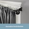 Kenney Mfg Kenney Ball 5/8" Standard Decorative Window Double Curtain Rod, 66-120", Matte Black KN75918NP - alternate 3